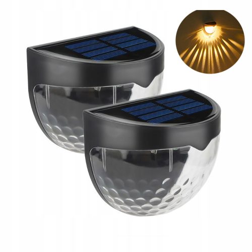 Vrtna zidna lampa sa solarnim napajanjem, LED svjetlo, 2 komada