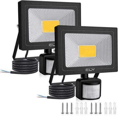 Fasadna svjetiljka s LED reflektorom sa senzorom pokreta 25W Set od 2 kom. Halogeni