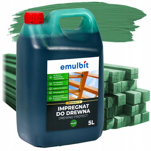 IMPREGNANT ZA DREVENI KROV - EMULBIT DREWNO PROTECT 1:9 - 5 L