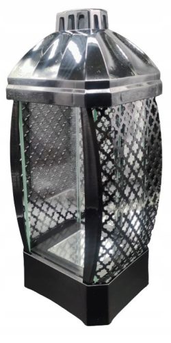 ELEGANTNA VELIKA LAMPIONKA ZA GROB U CRNOJ BOJI
