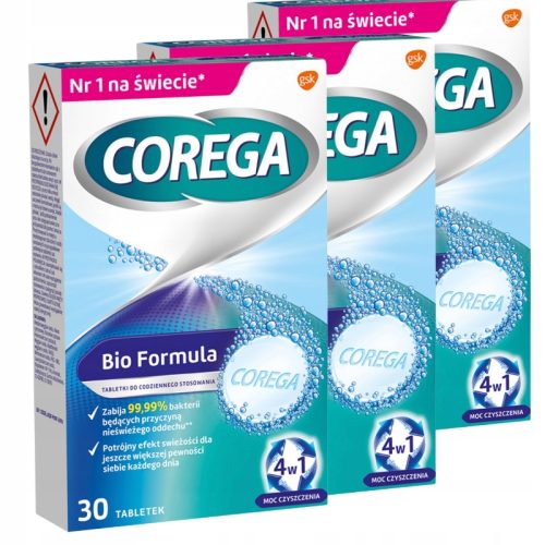 COREGA Bio Formula Tablete za čišćenje proteza 30 kom