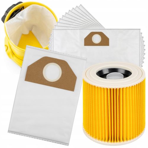 Vrećice za usisavač Kärcher WD3 - Set od 10 komada + MTEC filter
