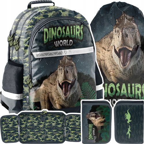 DINOZAURUS ŠKOLSKI RANAC ZA DJEČAKE + 2 Dodatna Proizvoda