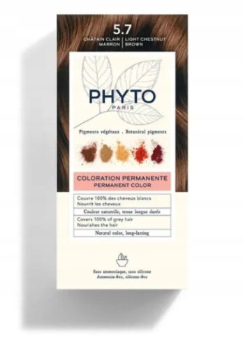 PHYTO Color Boja za Kosu 5.7 Svijetli Kestenjasti Smeđi