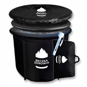   Health Bačva za kupanje Hot tub Velika prijenosna kada 350L + Termometar