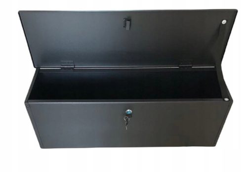 Skrinjica za klupe na groblju 70x20x25 cm crna