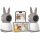 Baby monitor s 2 IR WiFi HD kamere 2K 3MPx 5,0'' LCD 4x ZOOM PTZ