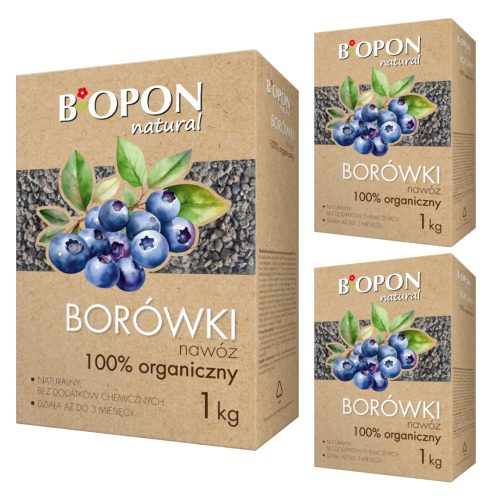 Organsko gnojivo za borovnice Biopon 3x1kg