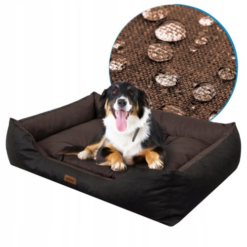 Krevet za pse Hobbydog Puffy XXL 114x84 cm Brązno-Crna
