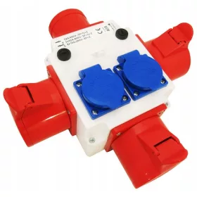 Strujni T-razdjelnik 3x32A/5 2x230V 408