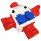 Strujni T-razdjelnik 3x32A/5 2x230V 408