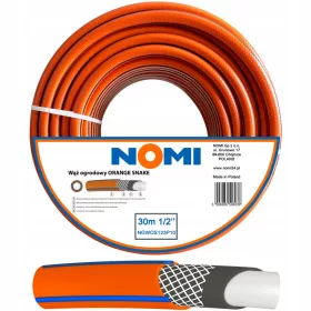    NOMI NARANČASTO VRTNO CRIJEVO 1/2'' 30m PREMIUM 4-SLOJNO SNAŽNO IZDRŽLJIVO