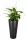  Form-Plastična posuda za cvijeće 30 cm x 30 x 56 cm promjer 30 cm plastična crna, nijanse sive i srebrne