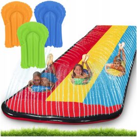 Vodeni tobogan za djecu s fontanom i 3 daske