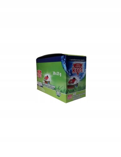KRET Bio aktivator za septičke jame i kućna postrojenja za pročišćavanje otpadnih voda, 20 x 25 G