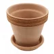  Degrea saksija 15 cm x 15 x 14 cm keramika + Degrea saksija 13 cm x 13 x 2 cm promjer 13 cm keramika
