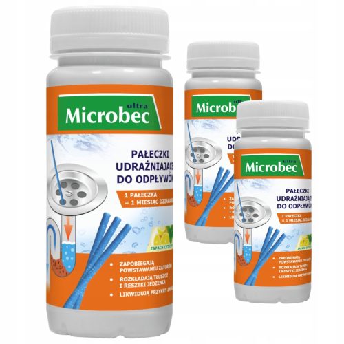 Microbec Ultra Pałeczki za čišćenje odvoda (12 komada) x 3
