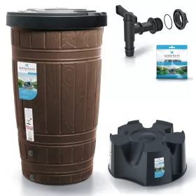    Spremnik za kišnicu Prosperplast Woodcan smeđi 265 l + 2 ostala proizvoda