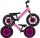  Qplay Balance Bike 12" crna, ružičasta