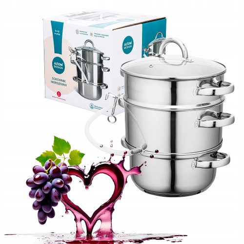 PARNI SOKOVNIK 8L INOX INDUKCIJSKI PLIN ALTOM DESIGN