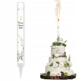    Fontana za tortu "Holy Communion Mint Geometry", 18 cm