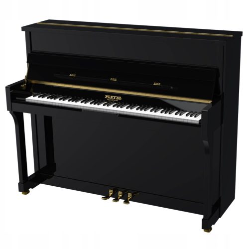 Pleyel P120 crni akustični klavir visokog sjaja