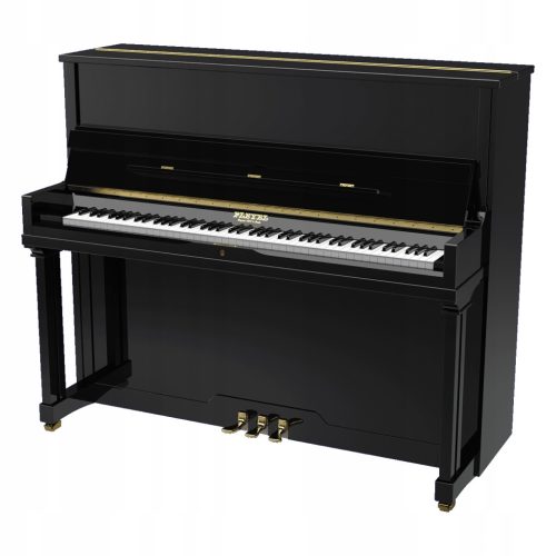 Pleyel P124 akustični klavir, sjajno crni