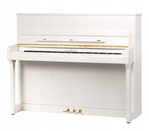 Pianino akustično Schimmel C121 Tradicionalni, bijeli sjaj