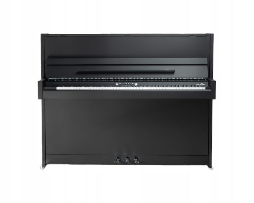 Pianino Wilhelm Schimmel W114 Modern SuperMatt mat crna + krom