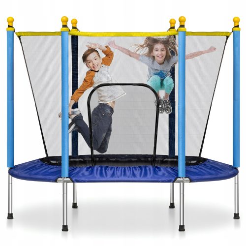 Trampolina s kovaarentnom mrežom za djecu 140 cm - Kvalitetna i sigurna trampolina za vrtnu zabavu