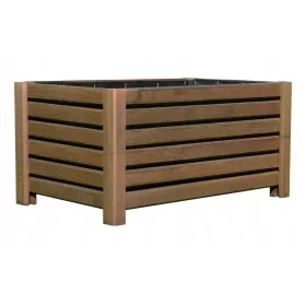    WickerWorks posuda za cvijeće 60 cm x 30 x 30 cm drvene nijanse smeđe i bež boje, ružino drvo