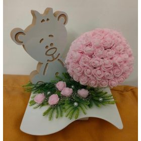   Stroj za groblje medvjedića za djevojčice u svijetlo ružičastoj boji