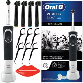    ORAL-B VITALITY BLACK ELEKTRIČNA ČETKICA ZA ZUBE + SAVJETI PRIBOR