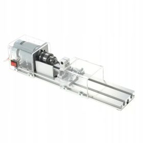 DIY Mini Tokarski Stroj za Drvo 100 W Srebrni