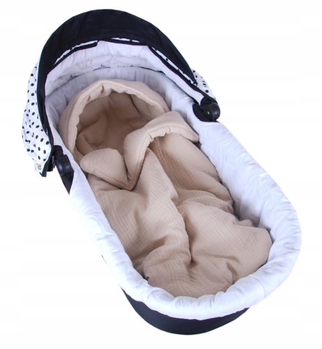 BabyLux PROLJETNA VREĆA ZA SPAVANJE ZA KOLICA OD MUSLINA 90CM BEŽ