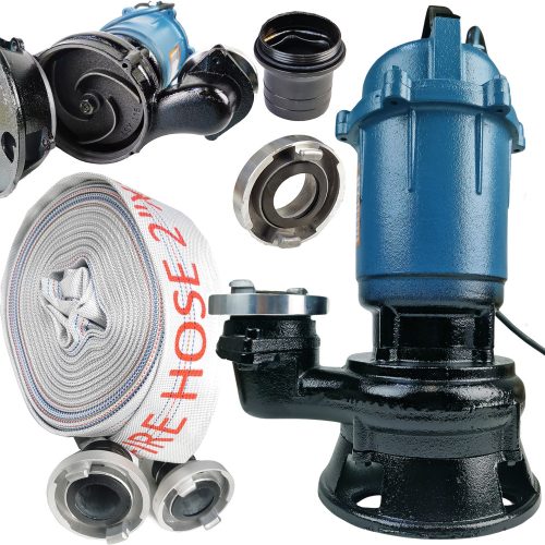 BERHARD 3000 W potopna pumpa sa mlinom + vatrogasno crijevo 30 metara
