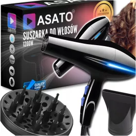   Snažni ionizacijski sušilo za kosu Asato 2-u-1 PRO + Koncentrator