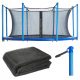Profesionalna mreža za trampolin 12FT 366/374 cm - 8 stupova
