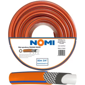    NOMI NARANČASTO VRTNO CRIJEVO 3/4'' 50m PREMIUM 4-SLOJNO SNAŽNO IZDRŽLJIVO