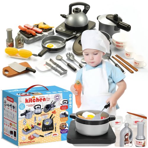 KUHINJSKI SET ZA DJECU - 36 REALISTIČNIH ELEMENATA ZA KREATIVNU IGRU