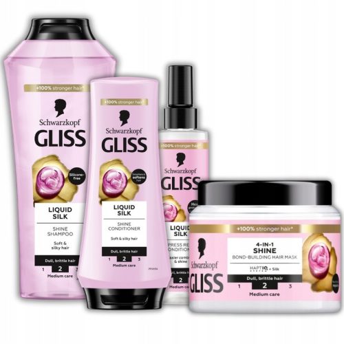 Gliss Liquid Silk Maska za Kosu Matove i Lomljive - Duboko Hranjenje i Ojacavanje