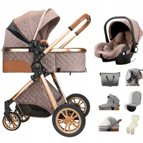 BabyJoy Explorer 3u1 dječja kolica Siva