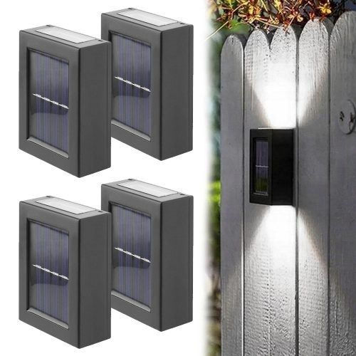 Solarna LED vanjska zidna lampa sa četiri svjetiljke