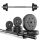 Trex Sport utezi, ravna šipka za vježbanje, set bitumenskih utega, 22 kg