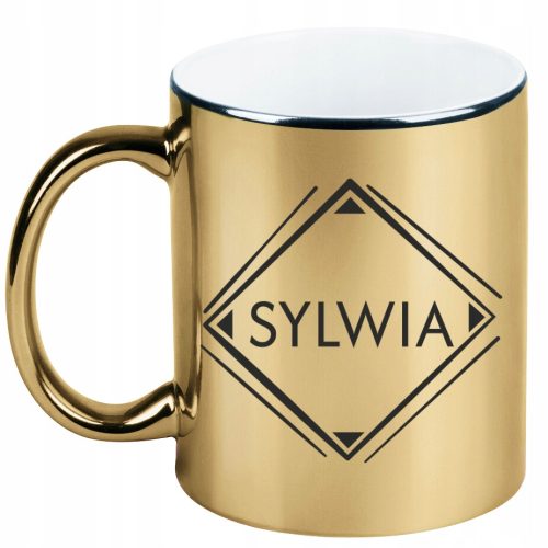  Zlatna šalica s imenom Sylwia, dar za Sylwiu, 5
