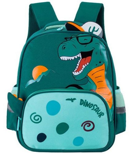PLECAK ZA DJECU ZA PREDŠKOLCE PUTUJUĆI DINOSAURUS ZELENI