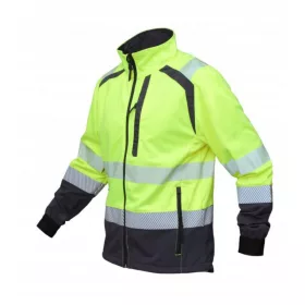   BoSigurnost Orlando Elastična odražavajuća radna majica s 2 mnogo džepova Hi-VIS