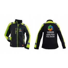    Radnička jakna s upozorenjem o zaštiti na radu s vlastitim logotipom, veličina XL