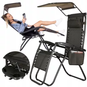 Ležaljka Springos® Zero Gravity s Dasčićem i Dodatcima