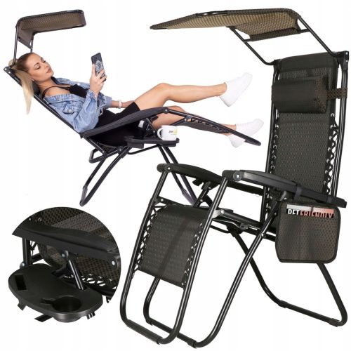 Ležaljka Springos® Zero Gravity s Dasčićem i Dodatcima